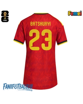 Belgia Michy Batshuayi #23 Echipament de Fotbal Replică Mondial 2026 Femei Acasa